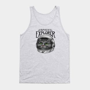 Dreamy Astronaut Cat Tank Top